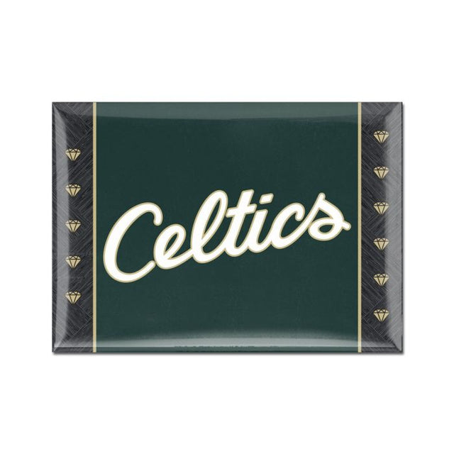 Imán de metal de la ciudad de Boston Celtics, 2,5" x 3,5"