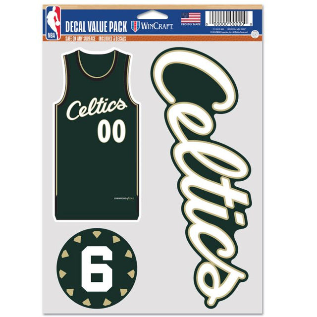 Paquete multiusos para 3 fanáticos de Boston Celtics City