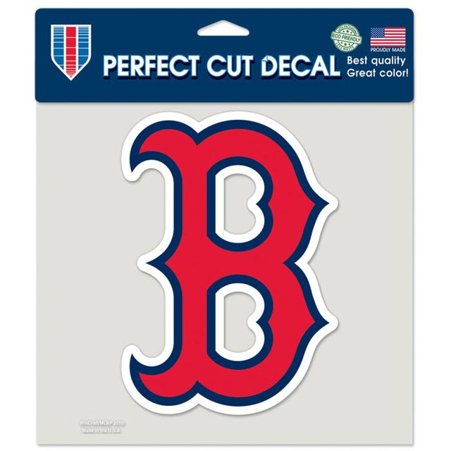 Calcomanía de color de corte perfecto de los Boston Red Sox B de 8" x 8"