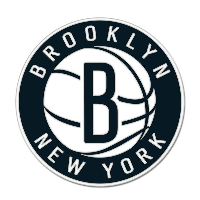 Tarjeta de joyería con pin esmaltado de colección de los Brooklyn Nets