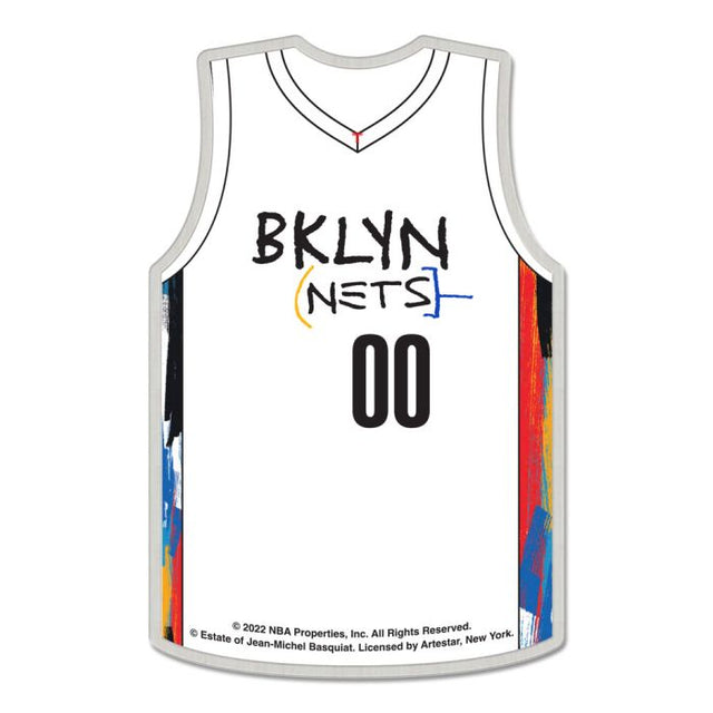 Tarjeta de joyería con pin de colección de la ciudad de los Brooklyn Nets