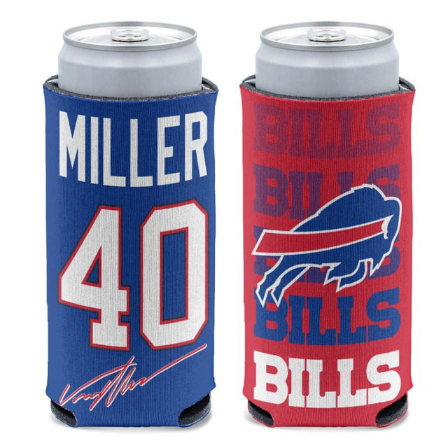 Enfriador de latas delgado de 12 oz de Buffalo Bills de Von Miller