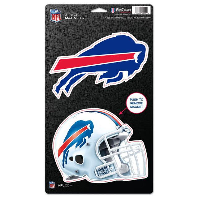 Imanes de Buffalo Bills, paquete de 2, 5 x 9 pulgadas