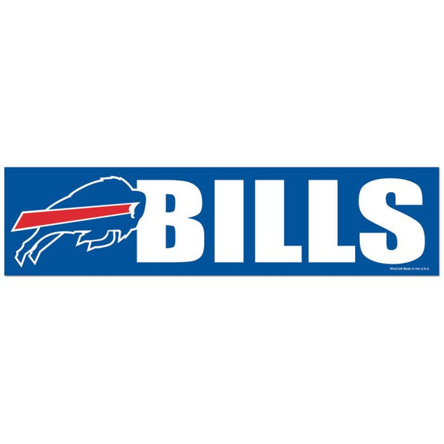 Tira de parachoques de Buffalo Bills de 3" x 12"