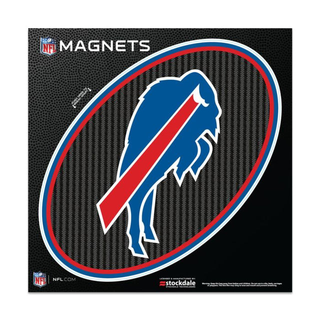 Imanes para exteriores de carbono de Buffalo Bills, 6" x 6"