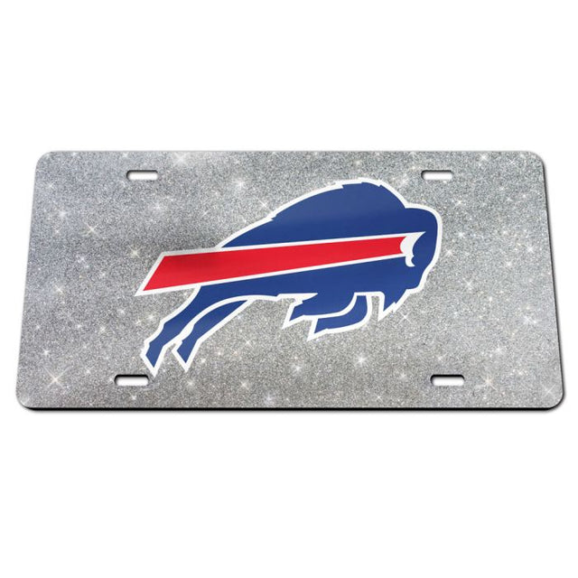 Buffalo Bills GLITTER BACKGROUND Acrylic Classic License Plates