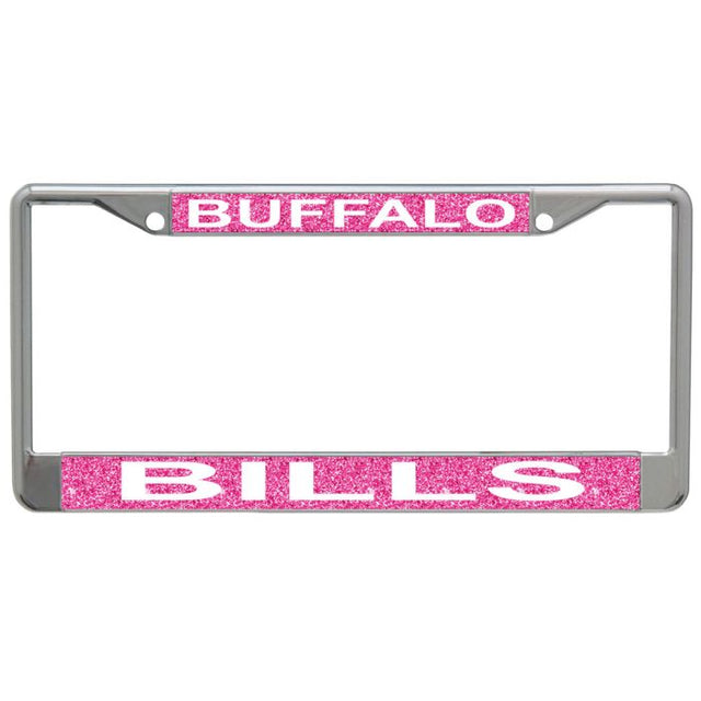 Buffalo Bills GLITTER BACKGROUND Lic Plt Frame S/L Printed