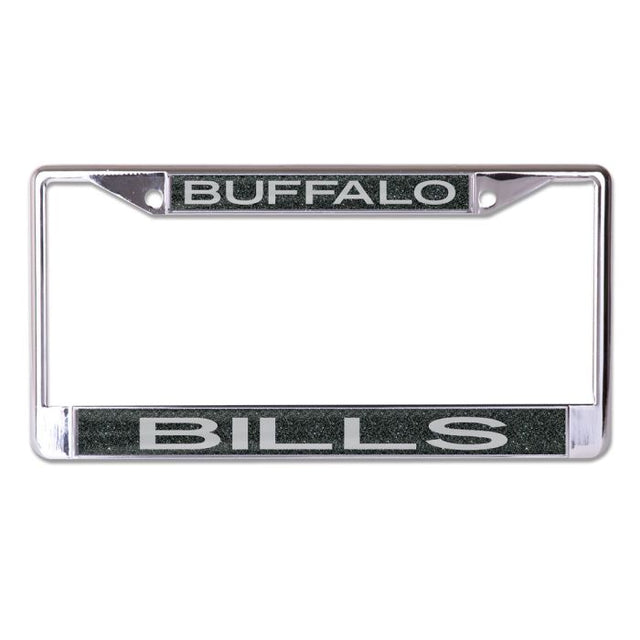 Buffalo Bills GLITTER BACKGROUND Lic Plt Frame S/S Printed