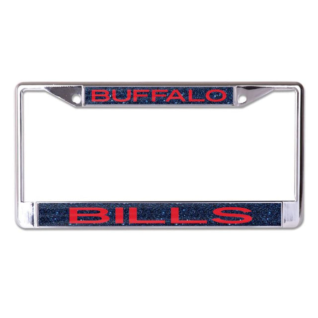 Buffalo Bills GLITTER BACKGROUND Lic Plt Frame S/S Printed