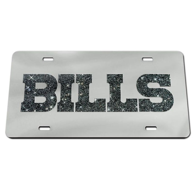 Buffalo Bills GLITTER LETTERS Acrylic Classic License Plates