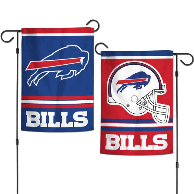 Banderas de jardín de Buffalo Bills de 2 lados, 12,5" x 18"