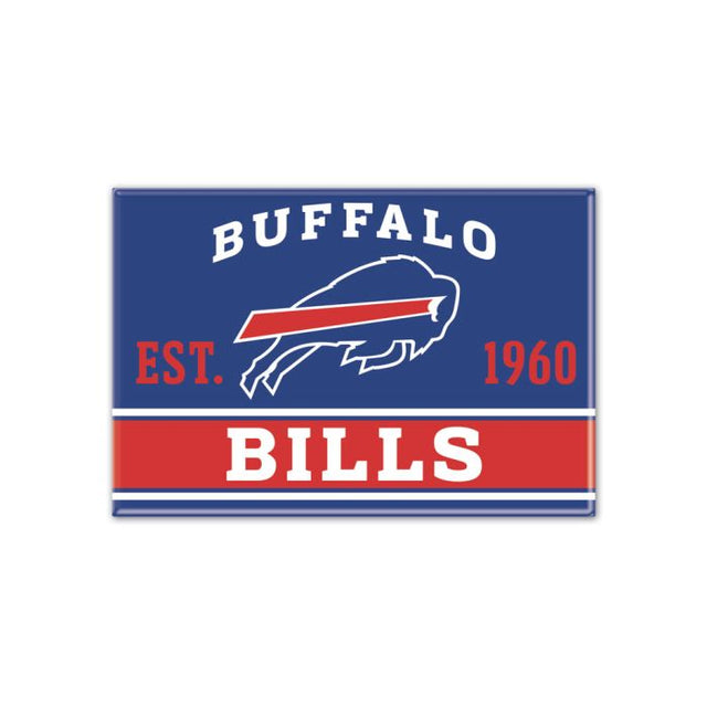 Imán de metal de los Buffalo Bills de 2,5" x 3,5"