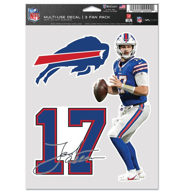 Buffalo Bills Multi Use 3 Fan Pack Josh Allen