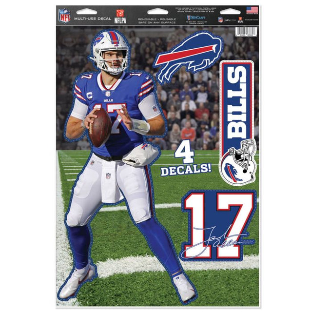 Buffalo Bills Multi-Use Decal 11" x 17" Josh Allen