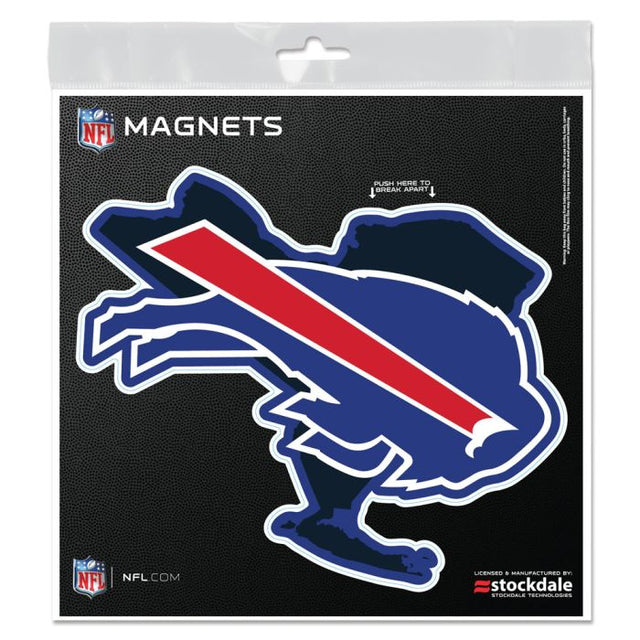 Imanes para exteriores del estado de Buffalo Bills de 6" x 6"
