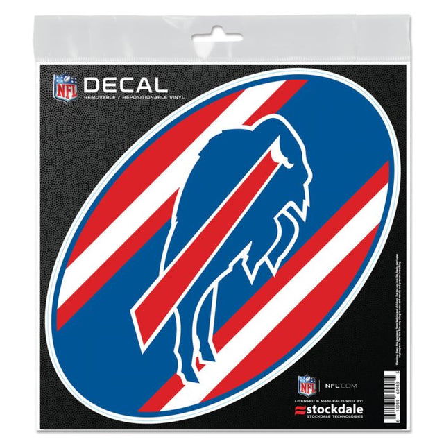Calcomanía para todas las superficies con el logo de Buffalo Bills STRIPES de 6" x 6"