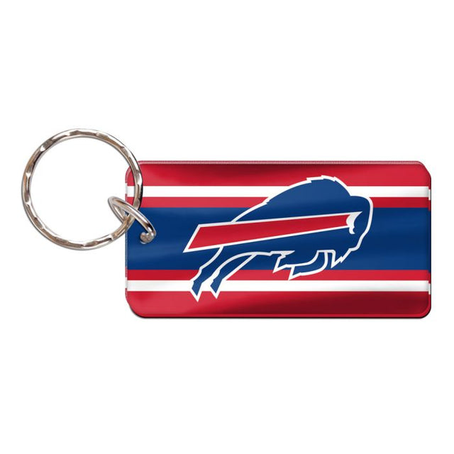 Buffalo Bills STRIPES Keychain Rectangle