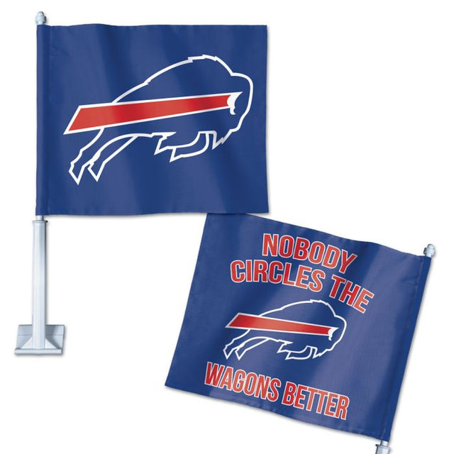Buffalo Bills Slogan Car Flag 11.75" x 14"