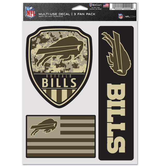 Buffalo Bills Standard Multi Use 3 Fan Pack