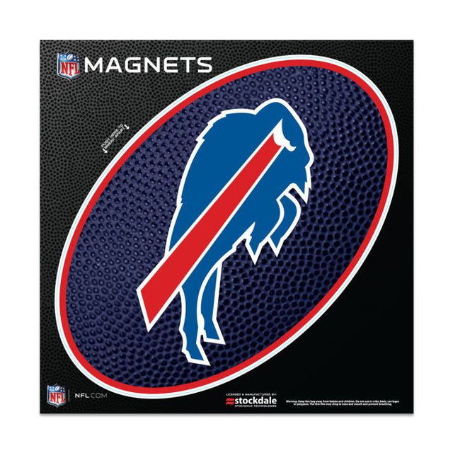 Imanes para exteriores TEAMBALL de Buffalo Bills, 6" x 6"