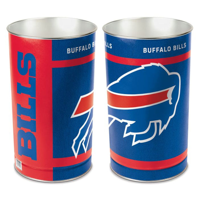 Buffalo Bills Wastebasket - tapered 15"H