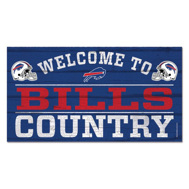 Buffalo Bills Wood Sign 13"x24" 1/4" thick