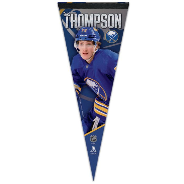 Banderín premium de Buffalo Sabres de 12" x 30" de Tage Thompson