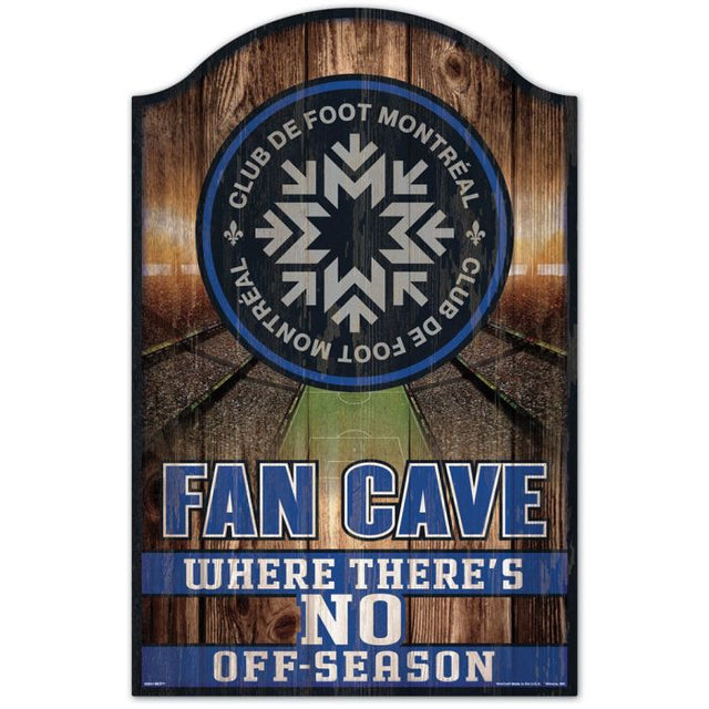 CF Montreal Fan Cave Wood Sign 11" x 17" 1/4" thick