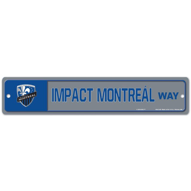 CF Montreal Street / Zone Sign 3.75" x 19"