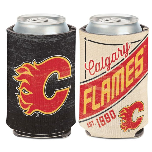Calgary Flames / Enfriador de latas vintage de 12 oz.