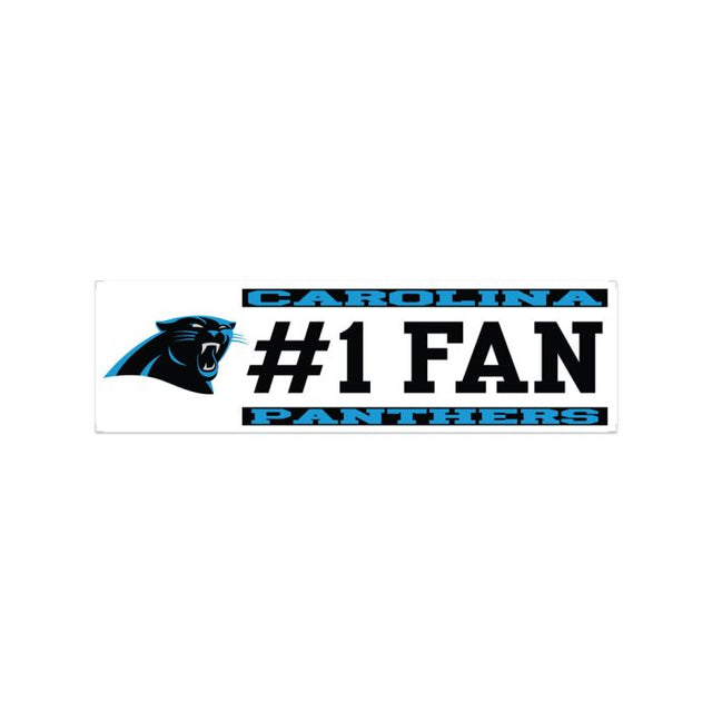 Carolina Panthers #1 FAN Window Decals 3" x 10"