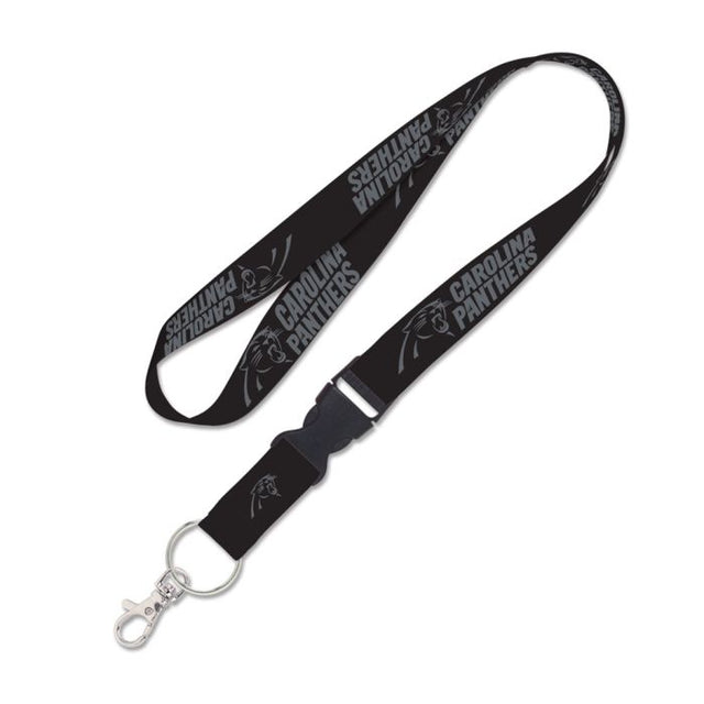 Carolina Panthers BLACKOUT Lanyard w/detachable buckle 1"