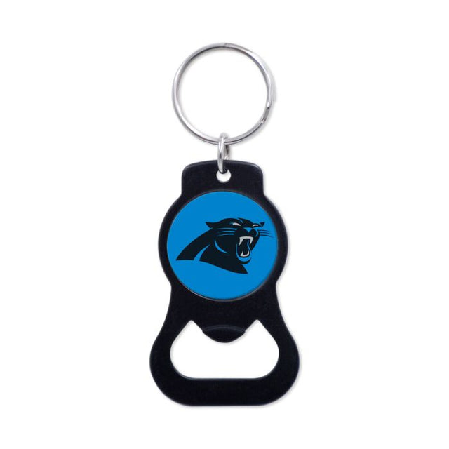 Carolina Panthers Black Bottle Opener Key Ring