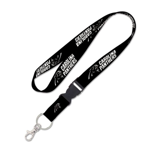 Carolina Panthers Blackout Lanyard w/detachable buckle 1"