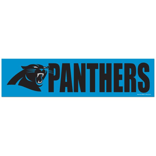 Carolina Panthers Bumper Strip 3" x 12"