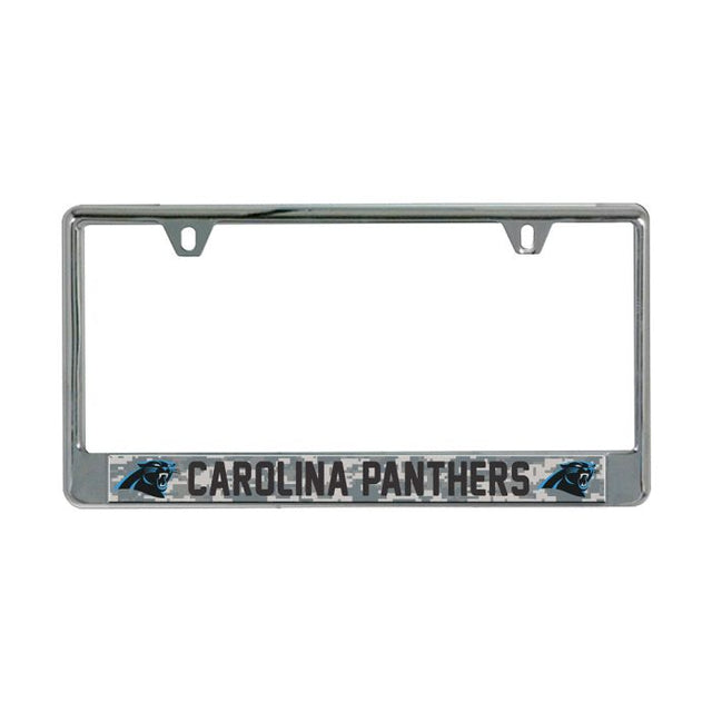 Carolina Panthers CAMO Lic Plate Frame B/O Printed