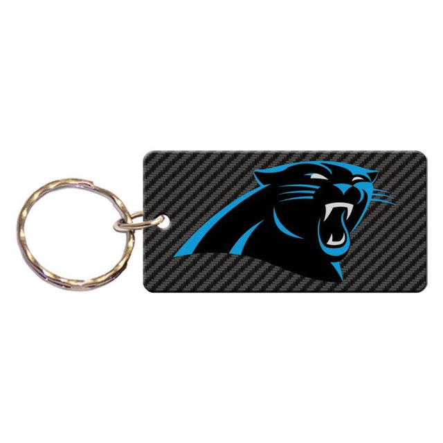 Carolina Panthers CARBON Keychain Rectangle