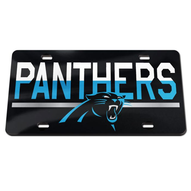 Carolina Panthers COLOR DUO Specialty Acrylic License Plate