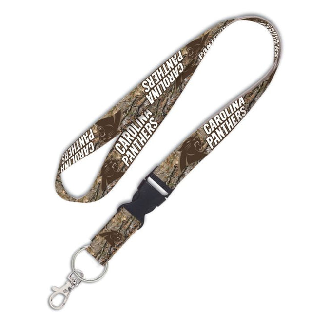 Carolina Panthers / Camo Camo Lanyard w/detachable buckle 1"
