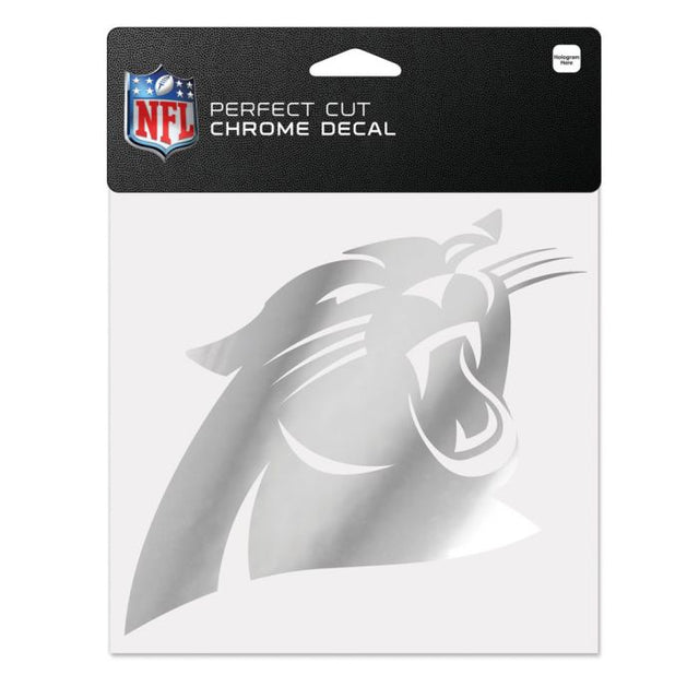 Carolina Panthers Chrome Perfect Cut Decal 6" x 6"