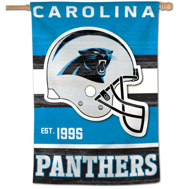 Carolina Panthers / Classic Logo Retro look Vertical Flag 28" x 40"