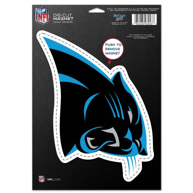 Carolina Panthers Die Cut Logo Magnet 6.25" x 9"