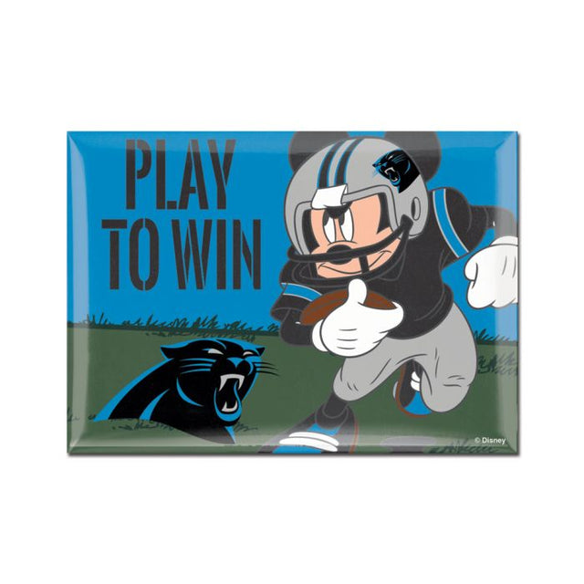Carolina Panthers / Disney Mickey Mouse Metal Magnet 2.5" x 3.5"