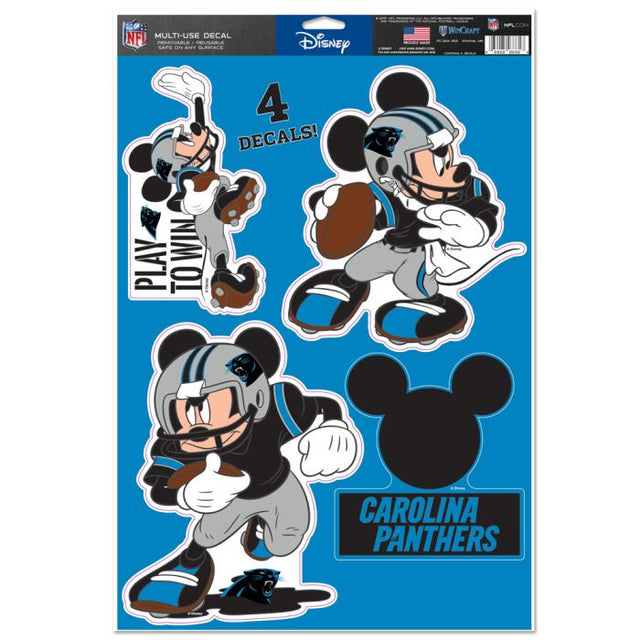 Carolina Panthers / Disney Mickey Mouse Multi-Use Decal 11" x 17"