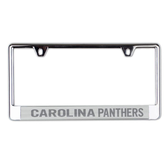 Carolina Panthers FROSTED Lic Plt Frame S/L Printed
