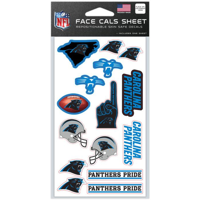 Carolina Panthers Face Cals 4" x 7"
