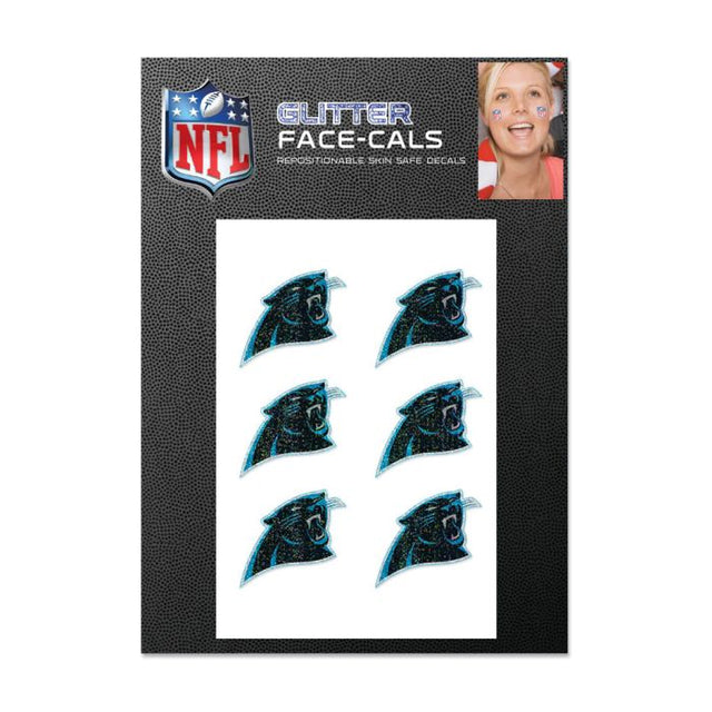 Carolina Panthers Glitter Tattoo 6 Pack