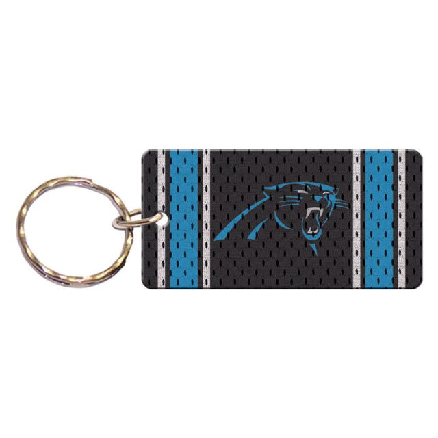 Llavero rectangular con la camiseta de los Carolina Panthers