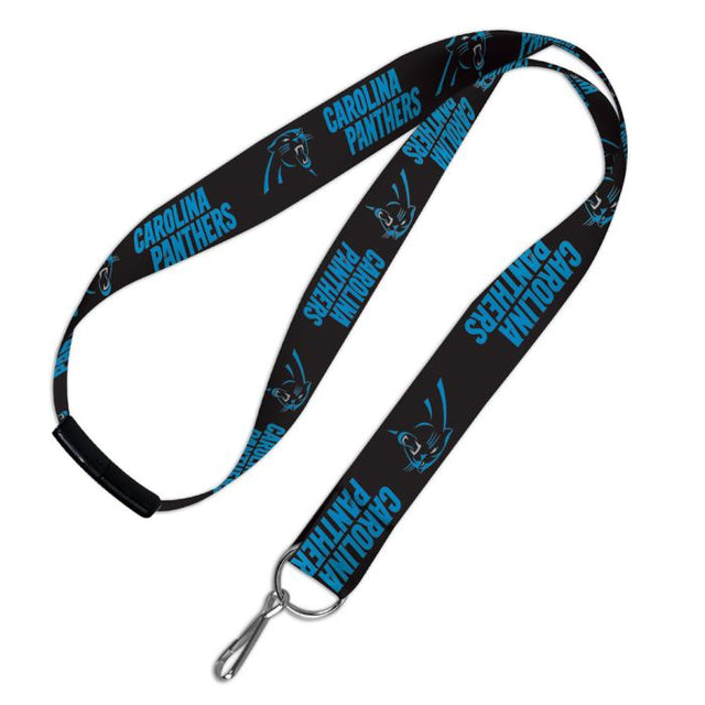 Carolina Panthers Lanyards w/Breakaway 1"