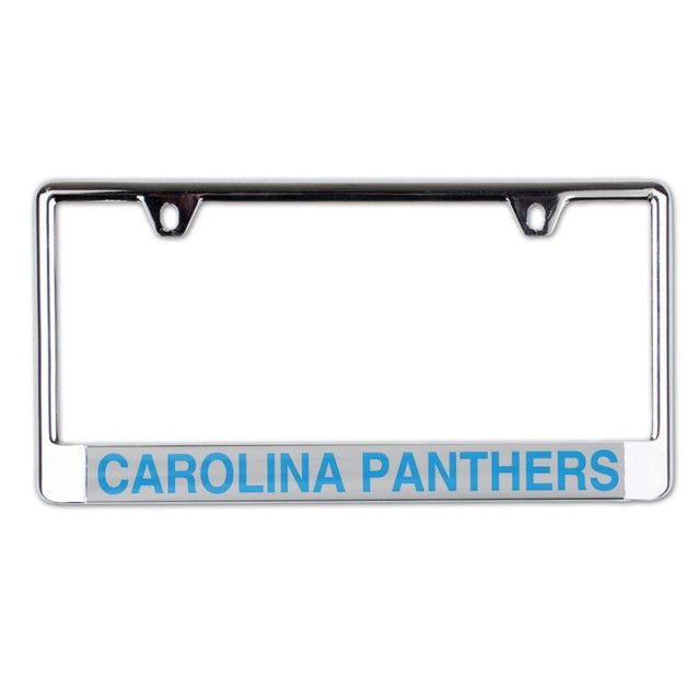 Marco para matrícula de los Carolina Panthers impreso en blanco
